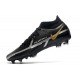 Nike Phantom GT2 Elite DF FG Black Metallic Dark Grey Metallic Gold