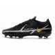 Nike Phantom GT2 Elite FG Black Metallic Dark Grey Metallic Gold