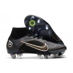 Nike Mercurial Superfly VIII Elite SG PRO AC Shadow - Black Metallic Gold Metallic Silver