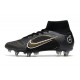 Nike Mercurial Superfly VIII Elite SG PRO AC Shadow - Black Metallic Gold Metallic Silver