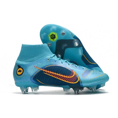 Nike Mercurial Superfly VIII Elite SG PRO AC Blueprint - Chlorine Blue Laser Orange Marina