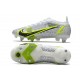 Nike Mercurial Vapor 14 Elite SG-Pro White Black Metallic Silver Volt