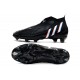 adidas Predator Edge + FG Laceless Core Black White Vivid Red