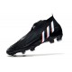 adidas Predator Edge + FG Laceless Core Black White Vivid Red