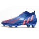 adidas Predator Edge + FG Laceless Hi Res Blue Turbo