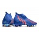 adidas Predator Edge + FG Laceless Hi Res Blue Turbo