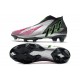 adidas Predator Edge + FG Laceless Silver Black Solar Pink