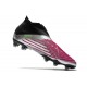 adidas Predator Edge + FG Laceless Silver Black Solar Pink