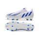 adidas Predator Edge.1 FG Low Cut Diamond Edge - Footwear White Hi-Res Blue