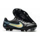 Nike Tiempo Legend IX Elite FG Leather Black Gold Blue