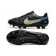 Nike Tiempo Legend IX Elite FG Leather Black Gold Blue