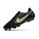 Nike Tiempo Legend IX Elite FG Leather Black Gold Blue