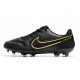 Nike Tiempo Legend IX Elite FG Leather Black Metallic Dark Grey