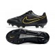 Nike Tiempo Legend IX Elite FG Leather Black Metallic Dark Grey