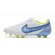 Nike Tiempo Legend IX Elite FG Leather White Blue Volt