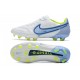 Nike Tiempo Legend IX Elite FG Leather White Blue Volt