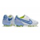 Nike Tiempo Legend IX Elite FG Leather White Blue Volt