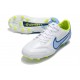 Nike Tiempo Legend IX Elite FG Leather White Blue Volt