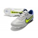 Nike Tiempo Legend IX Elite FG Leather Grey Fog Volt Sapphire