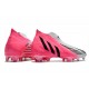 adidas Predator Edge + FG Laceless Solar Pink Black White