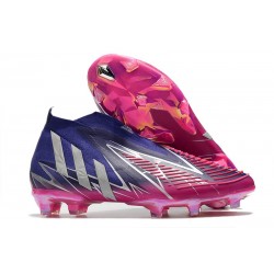 adidas Predator Edge + FG Laceless Team Collegiate Purple Silve Metallic Team Shock Pink 2