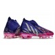 adidas Predator Edge + FG Laceless Team Collegiate Purple Silve Metallic Team Shock Pink 2