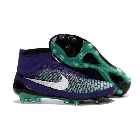 2016 New Soccer Shoes - Nike Magista Obra FG Purple White Green Black