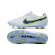 Nike Tiempo Legend IX Elite FG Leather White Blue