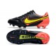 Nike Tiempo Legend IX Elite FG Leather Black Yellow Red