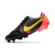 Nike Tiempo Legend IX Elite FG Leather Black Yellow Red