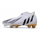 adidas Predator Edge + FG Laceless White Black Gold