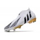 adidas Predator Edge + FG Laceless White Black Gold