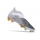 adidas Predator Edge + FG Laceless White Black Gold