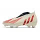 adidas Predator Edge + FG Showdown - Off White Vivid Red Gold Metallic