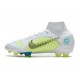 Nike Mercurial Superfly 8 Elite FG White Blue Volt