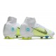 Nike Mercurial Superfly 8 Elite FG White Blue Volt