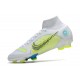 Nike Mercurial Superfly 8 Elite FG White Blue Volt