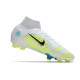 Nike Mercurial Superfly 8 Elite FG White Blue Volt