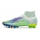 Nike Mercurial Superfly 8 Elite AG Cleat Dream Speed 5 - Barely Green Volt Electro Purple