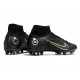 Nike Mercurial Superfly 8 Elite AG Cleat Shadow - Black Metallic Gold 