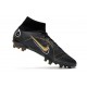 Nike Mercurial Superfly 8 Elite AG Cleat Shadow - Black Metallic Gold 