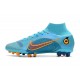 Nike Mercurial Superfly 8 Elite AG Cleat Blueprint - Chlorine Blue Laser Orange Marina