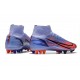 Nike Mercurial Superfly 8 Elite AG Mbappe Light Thistle Metallic Silver