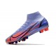 Nike Mercurial Superfly 8 Elite AG Mbappe Light Thistle Metallic Silver