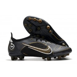 Nike Mercurial Vapor XIV Elite Artificial Turf Shadow - Black Metallic Gold Metallic Silver