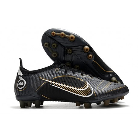 Nike Mercurial Vapor XIV Elite Artificial Turf Shadow - Black Metallic Gold Metallic Silver