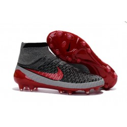 Best Nike Magista Obra FG Shoes For Men Grey Black Red