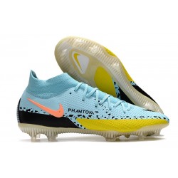 Nike Phantom GT2 Elite DF FG Glacier Ice Black Yellow Strike