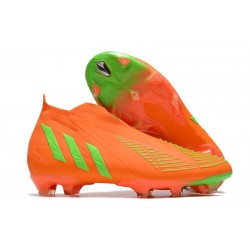 adidas Predator Edge + FG Laceless Orange Green