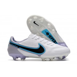 Nike Tiempo Legend IX Elite FG Leather White Black Blue